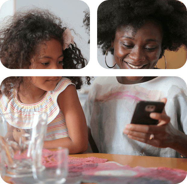 Woman looking at phone